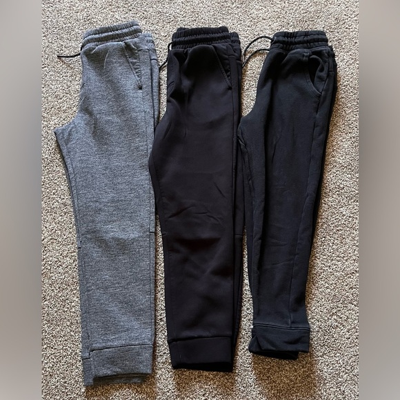 Kids' Classic Black and Gray Sweatpants Set - Picture 1 of 5